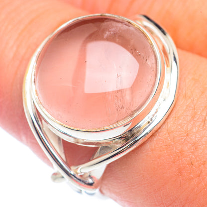 Rose Quartz Rings handcrafted by Ana Silver Co - RING72052