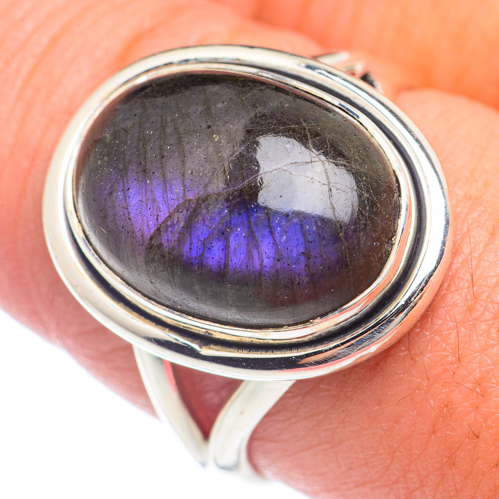Labradorite Rings handcrafted by Ana Silver Co - RING72055