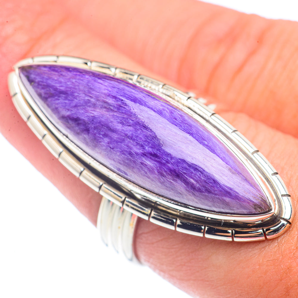 Charoite Rings handcrafted by Ana Silver Co - RING72062