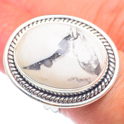 Howlite Rings handcrafted by Ana Silver Co - RING72072
