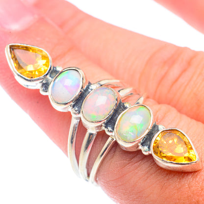 Ethiopian Opal Rings handcrafted by Ana Silver Co - RING72076