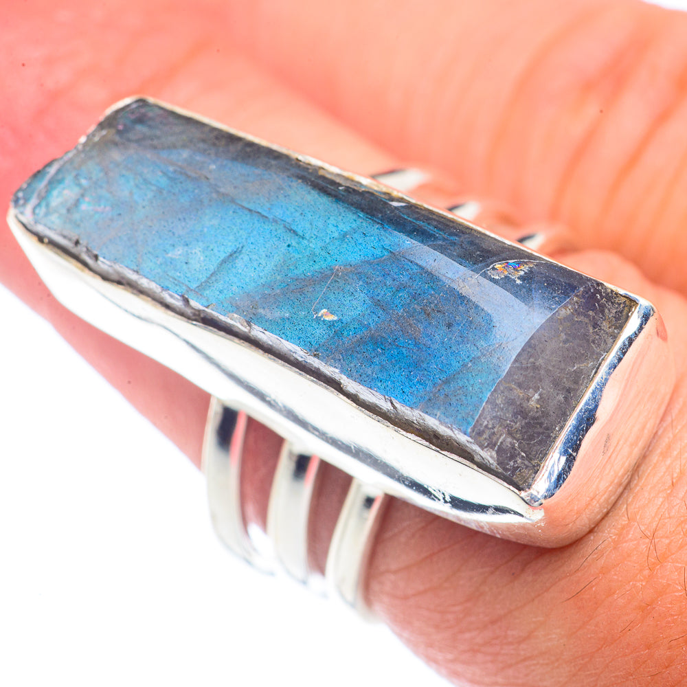 Labradorite Rings handcrafted by Ana Silver Co - RING72081