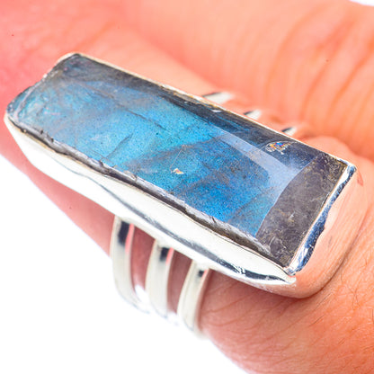 Labradorite Rings handcrafted by Ana Silver Co - RING72081