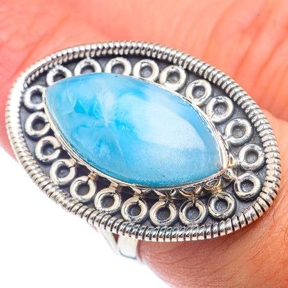 Larimar Rings handcrafted by Ana Silver Co - RING72082