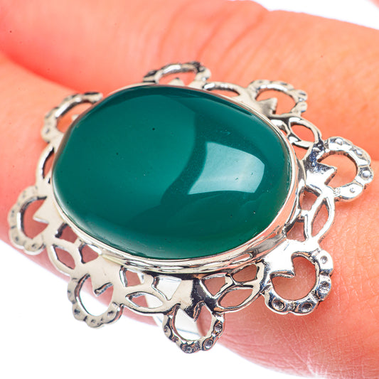 Green Onyx Rings handcrafted by Ana Silver Co - RING72093