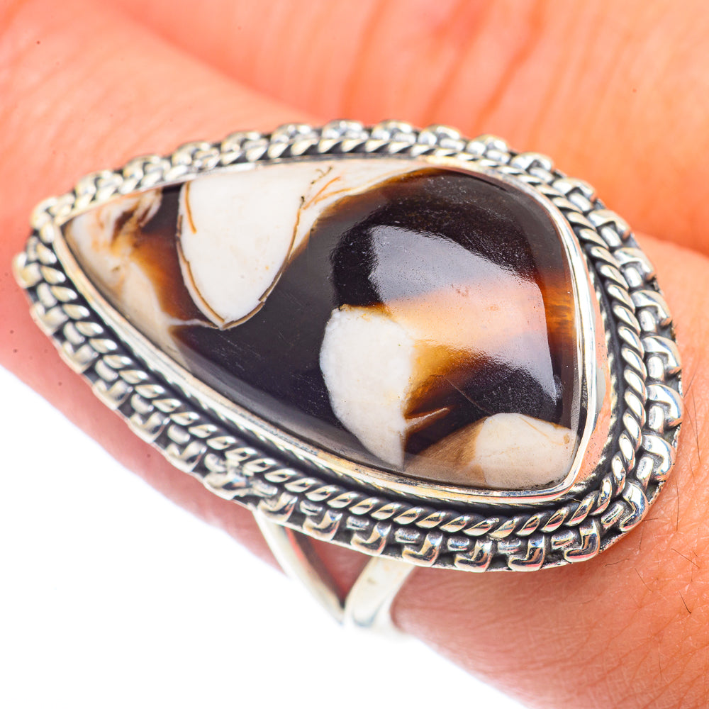 Peanut Wood Jasper Rings handcrafted by Ana Silver Co - RING72099