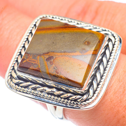 Bamboo Jasper Rings handcrafted by Ana Silver Co - RING72100