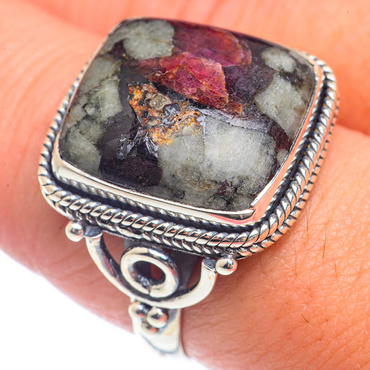 Russian Eudialyte Rings handcrafted by Ana Silver Co - RING72108