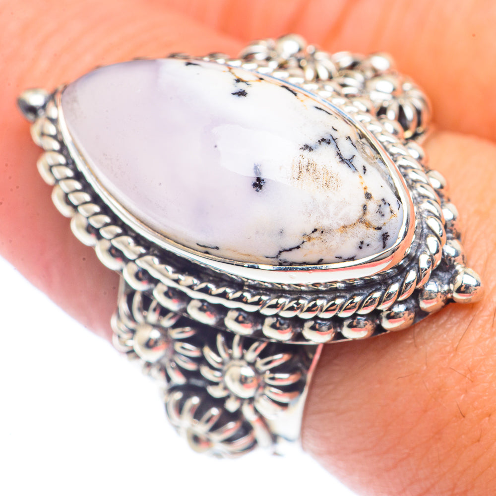 Dendritic Opal Rings handcrafted by Ana Silver Co - RING72116