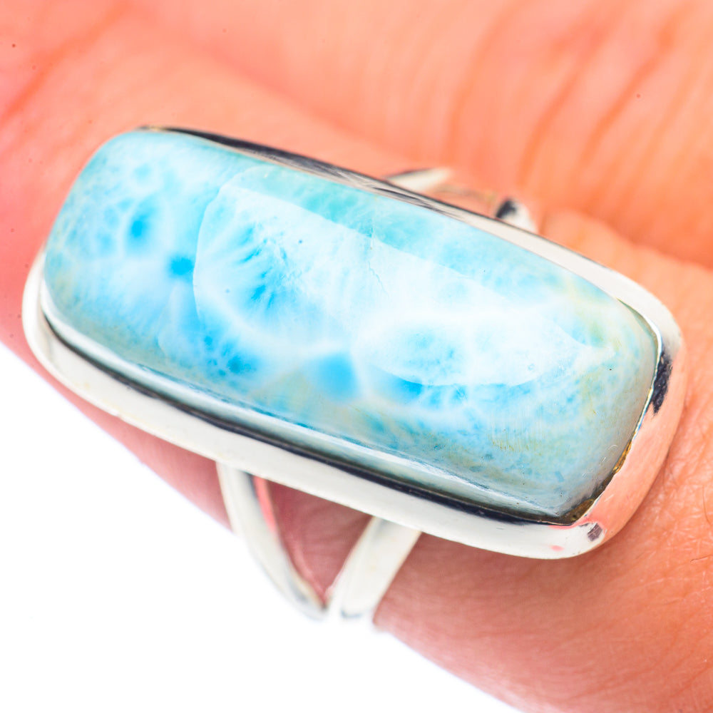 Larimar Rings handcrafted by Ana Silver Co - RING72123