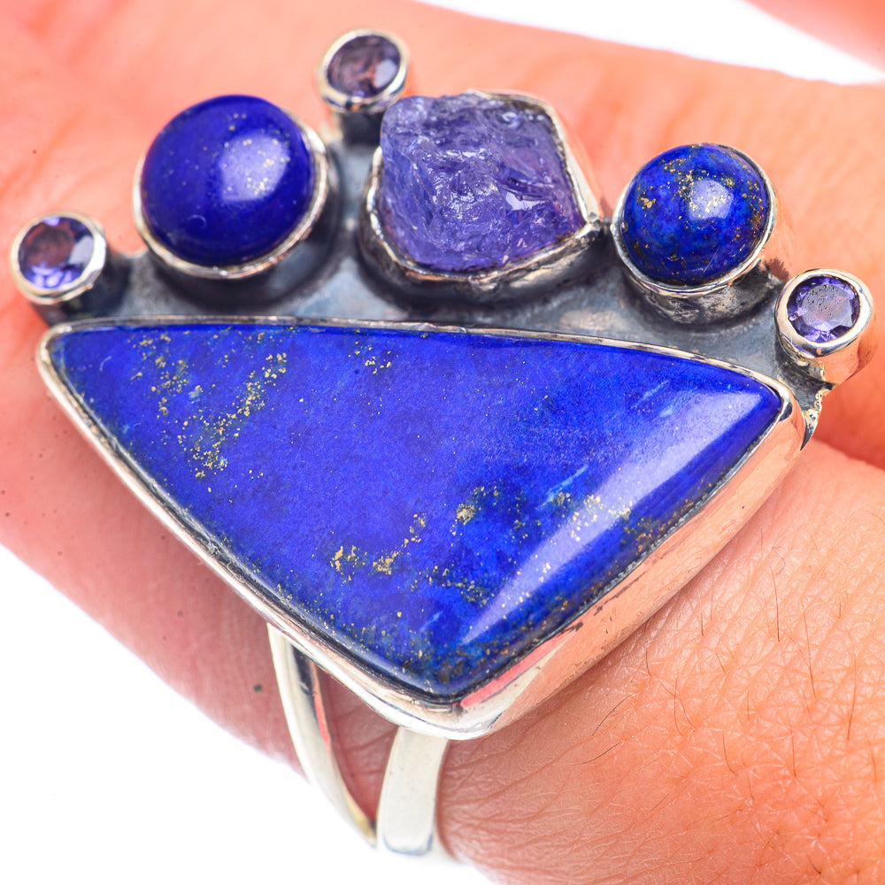 Lapis Lazuli Rings handcrafted by Ana Silver Co - RING72126