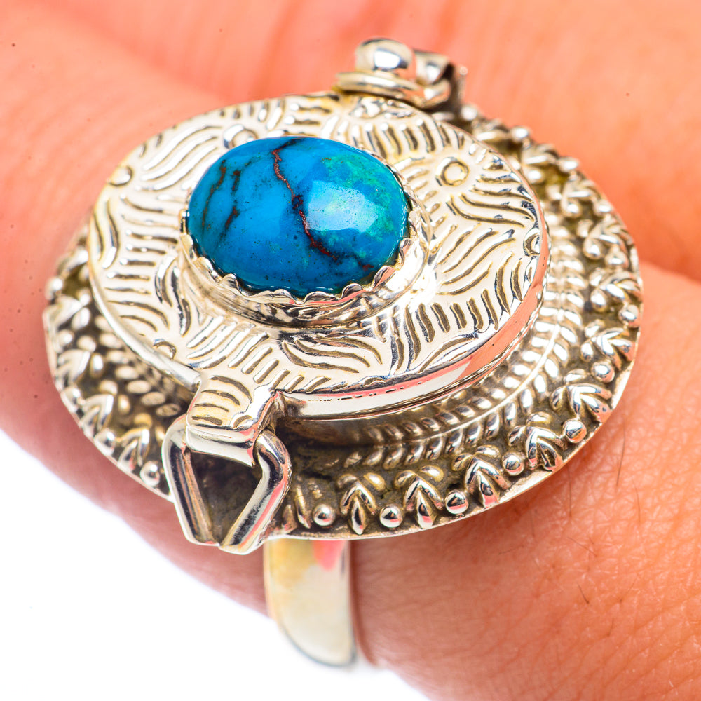 Tibetan Turquoise Rings handcrafted by Ana Silver Co - RING72127