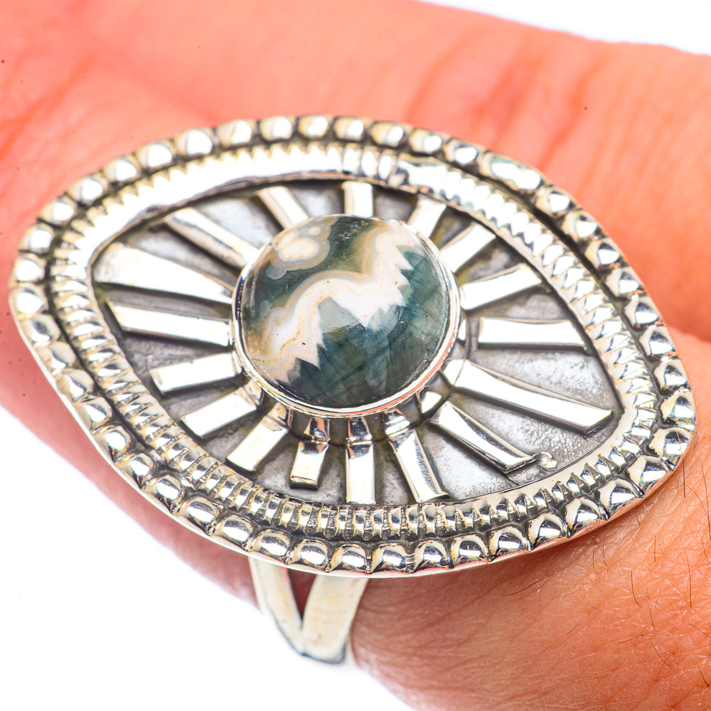 Ocean Jasper Rings handcrafted by Ana Silver Co - RING72129
