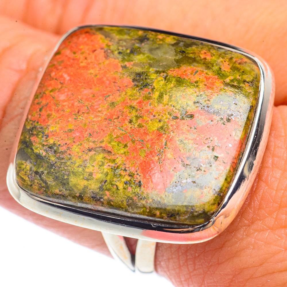 Unakite Rings handcrafted by Ana Silver Co - RING72130