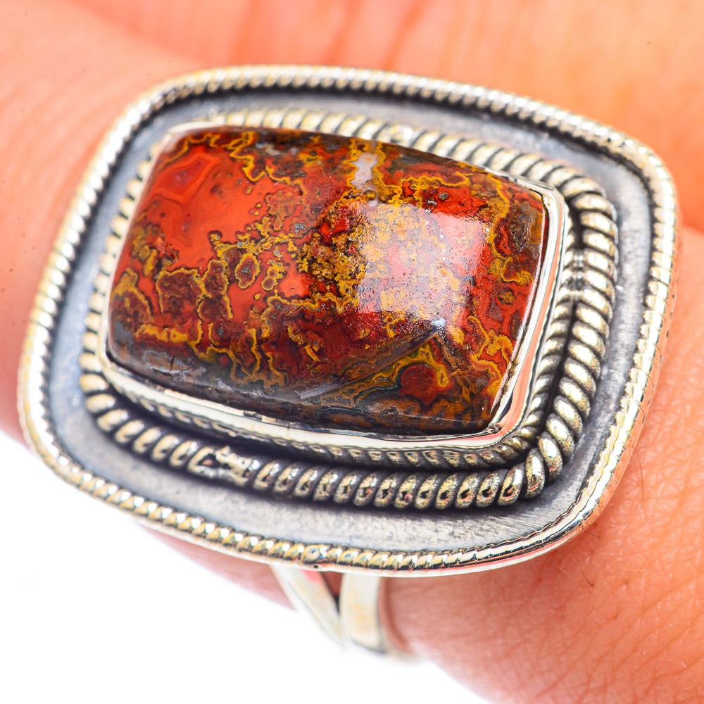 Mahogany Obsidian Rings handcrafted by Ana Silver Co - RING72132