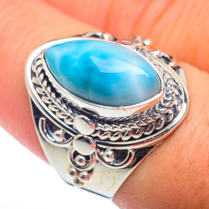 Larimar Rings handcrafted by Ana Silver Co - RING72139