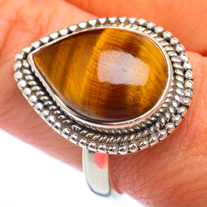 Tiger Eye Rings handcrafted by Ana Silver Co - RING72147