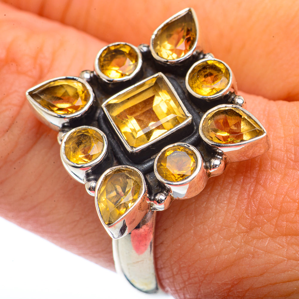 Citrine Rings handcrafted by Ana Silver Co - RING72152
