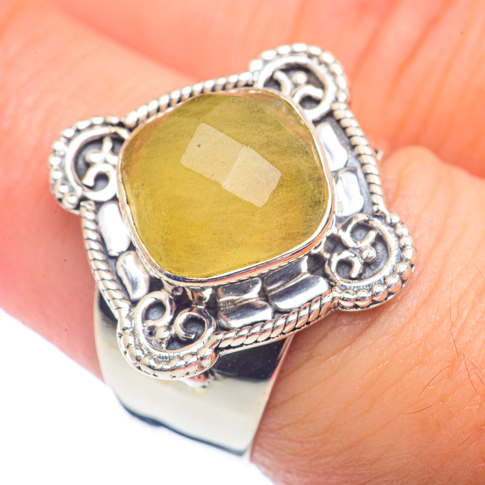 Prehnite Rings handcrafted by Ana Silver Co - RING72153