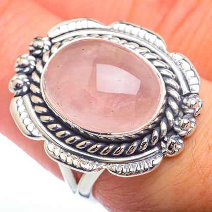 Rose Quartz Rings handcrafted by Ana Silver Co - RING72158