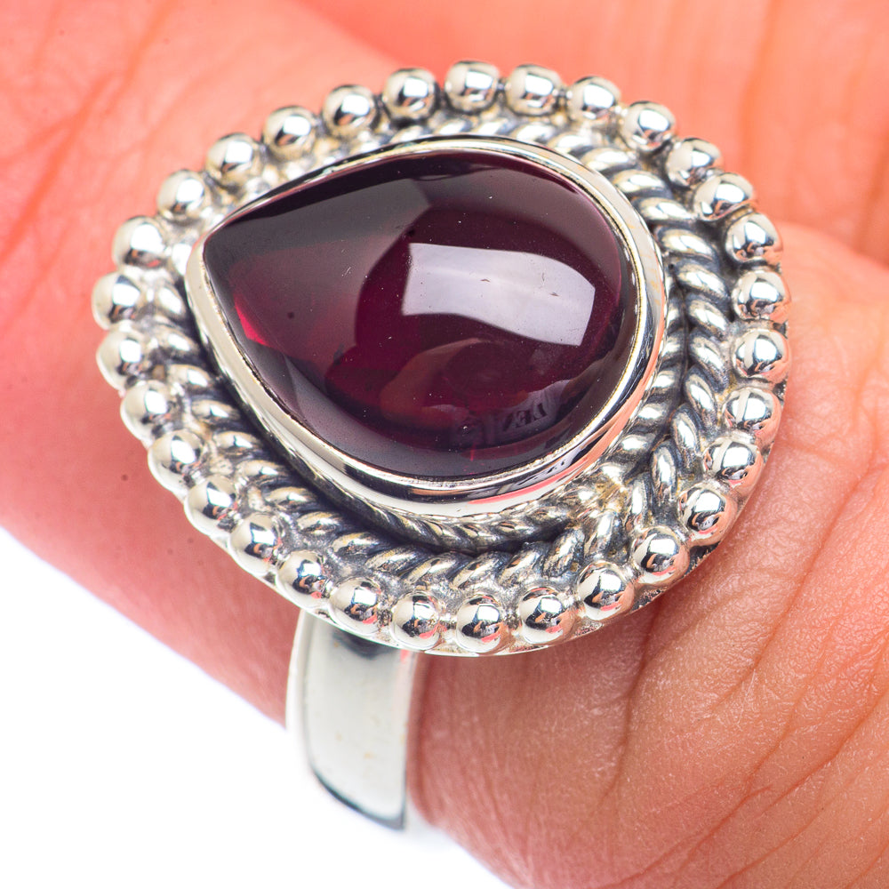 Garnet Rings handcrafted by Ana Silver Co - RING72159