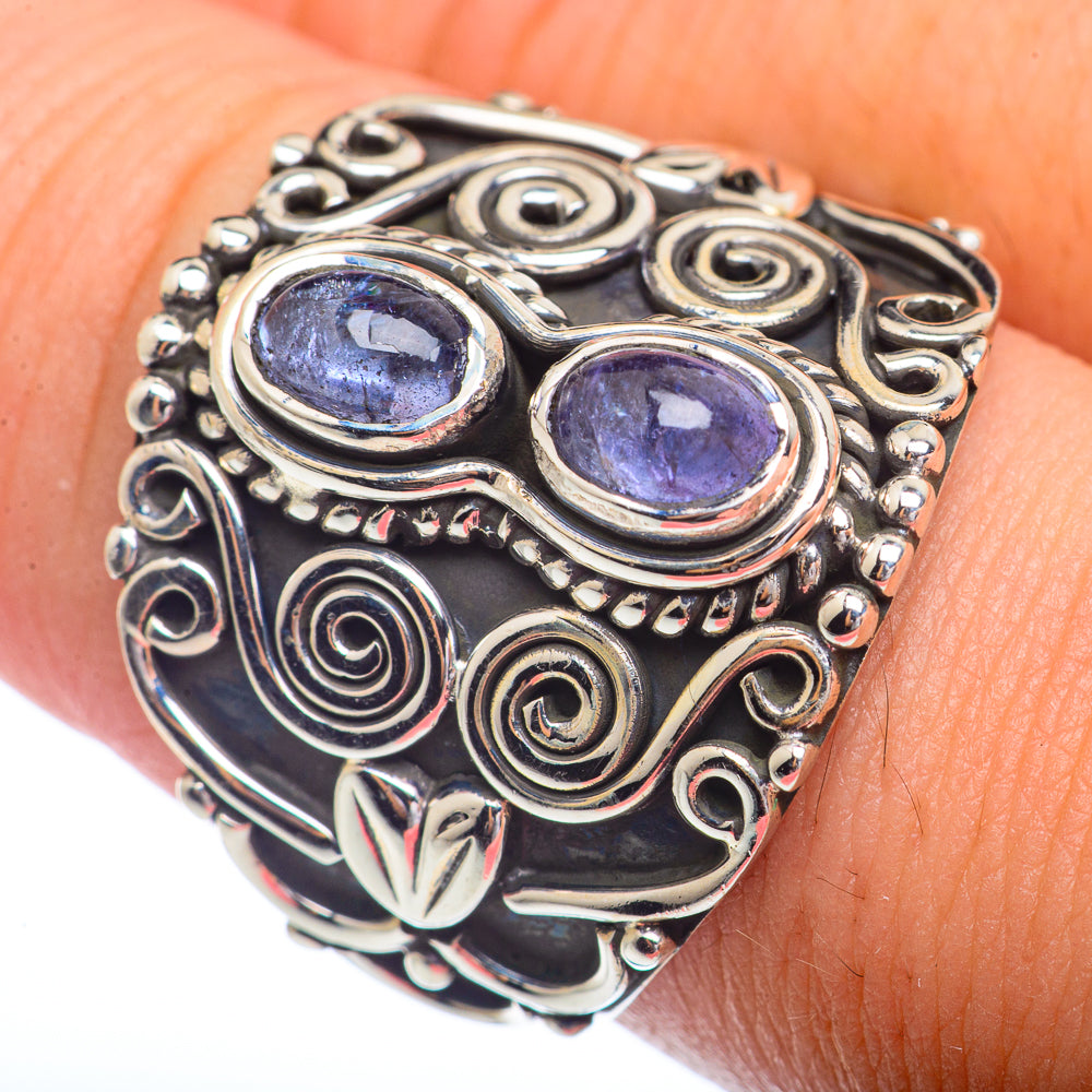 Rainbow Moonstone Rings handcrafted by Ana Silver Co - RING72161