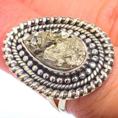 Pyrite Rings handcrafted by Ana Silver Co - RING72165