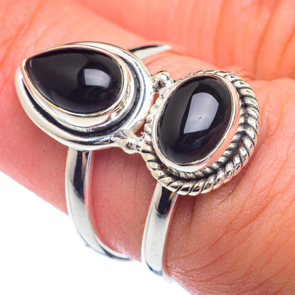 Black Onyx Rings handcrafted by Ana Silver Co - RING72168