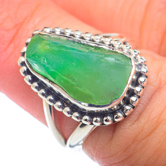 Chrysoprase Rings handcrafted by Ana Silver Co - RING72190