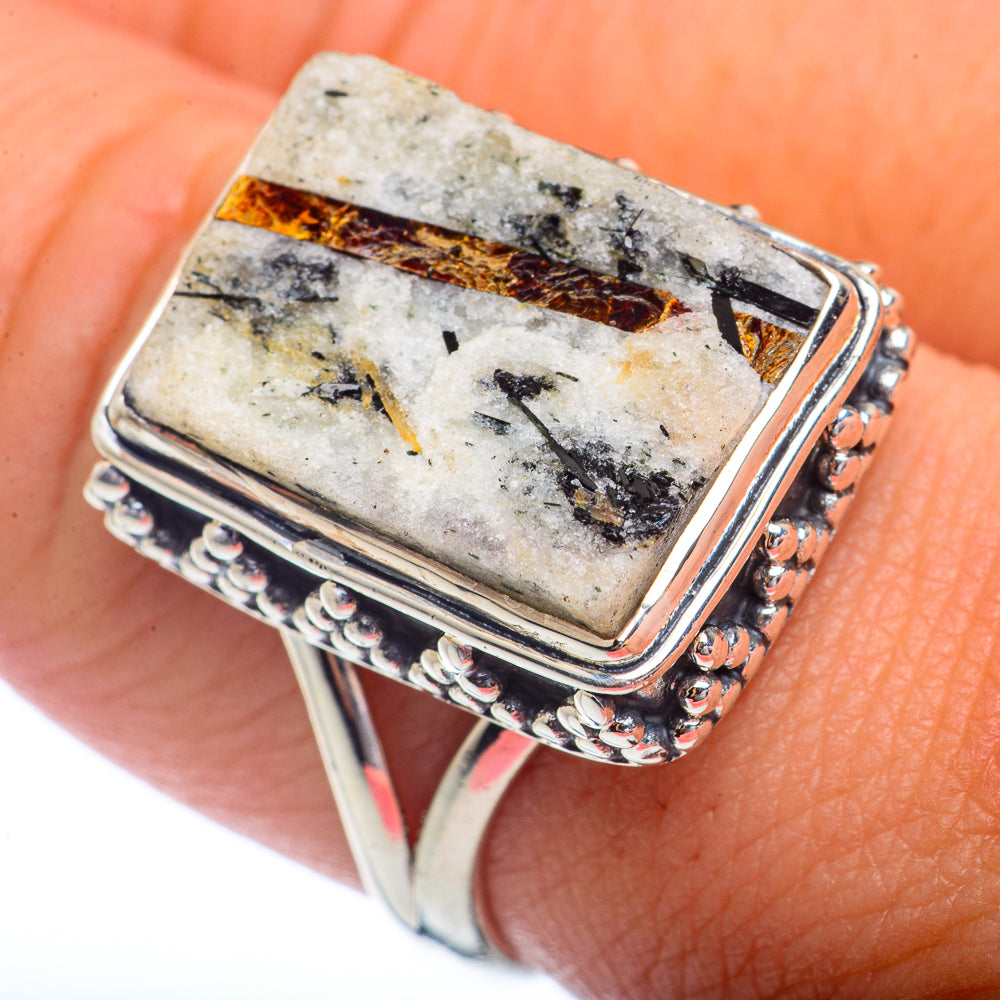 Astrophyllite Rings handcrafted by Ana Silver Co - RING72191
