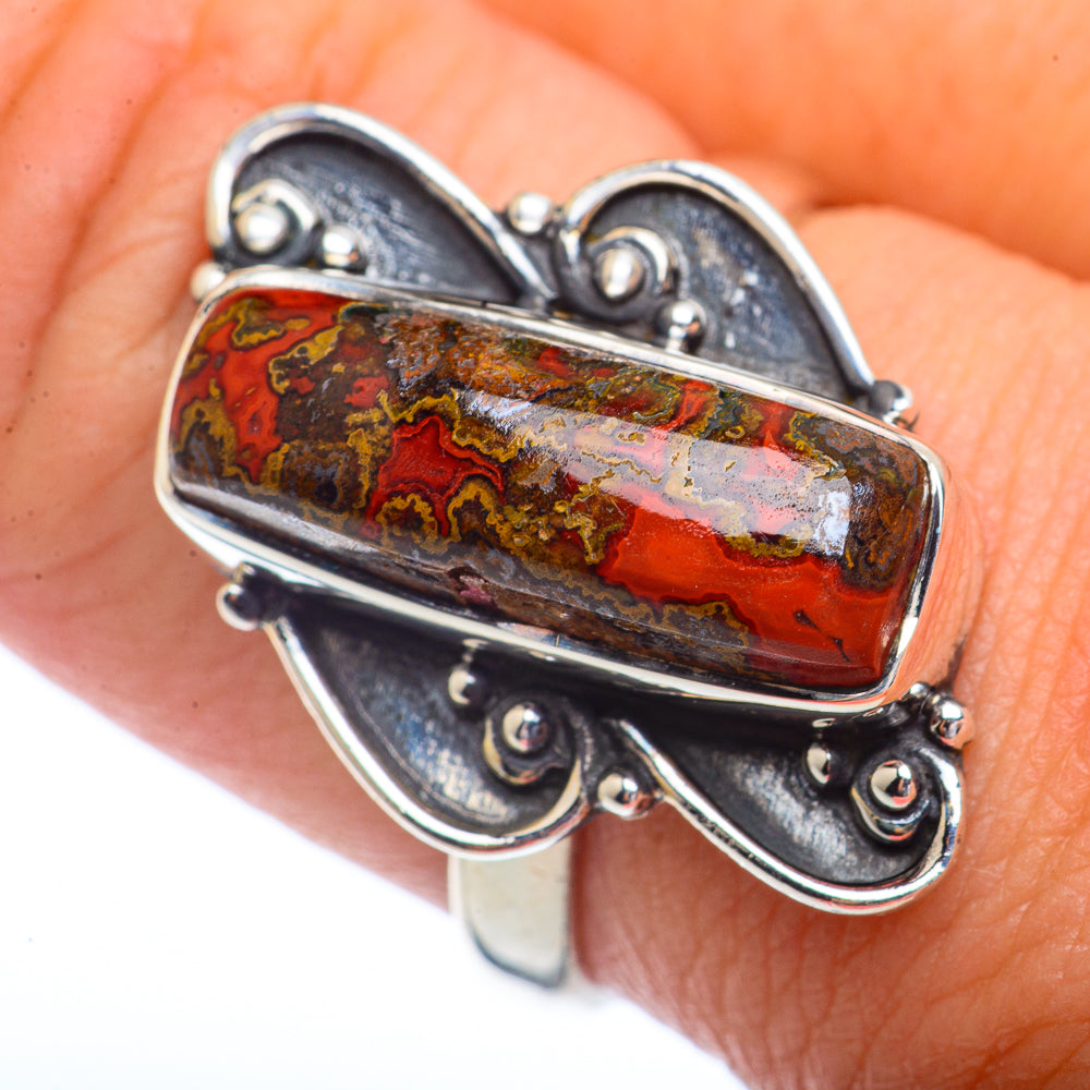 Moroccan Agate Rings handcrafted by Ana Silver Co - RING72192