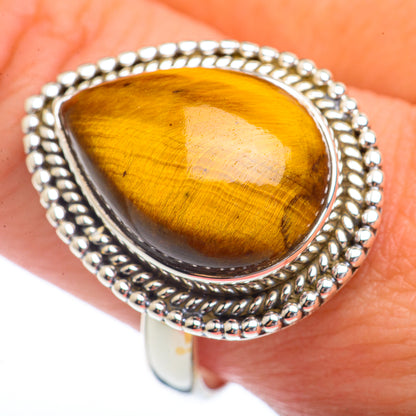 Tiger Eye Rings handcrafted by Ana Silver Co - RING72193