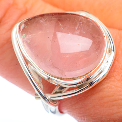 Rose Quartz Rings handcrafted by Ana Silver Co - RING72202