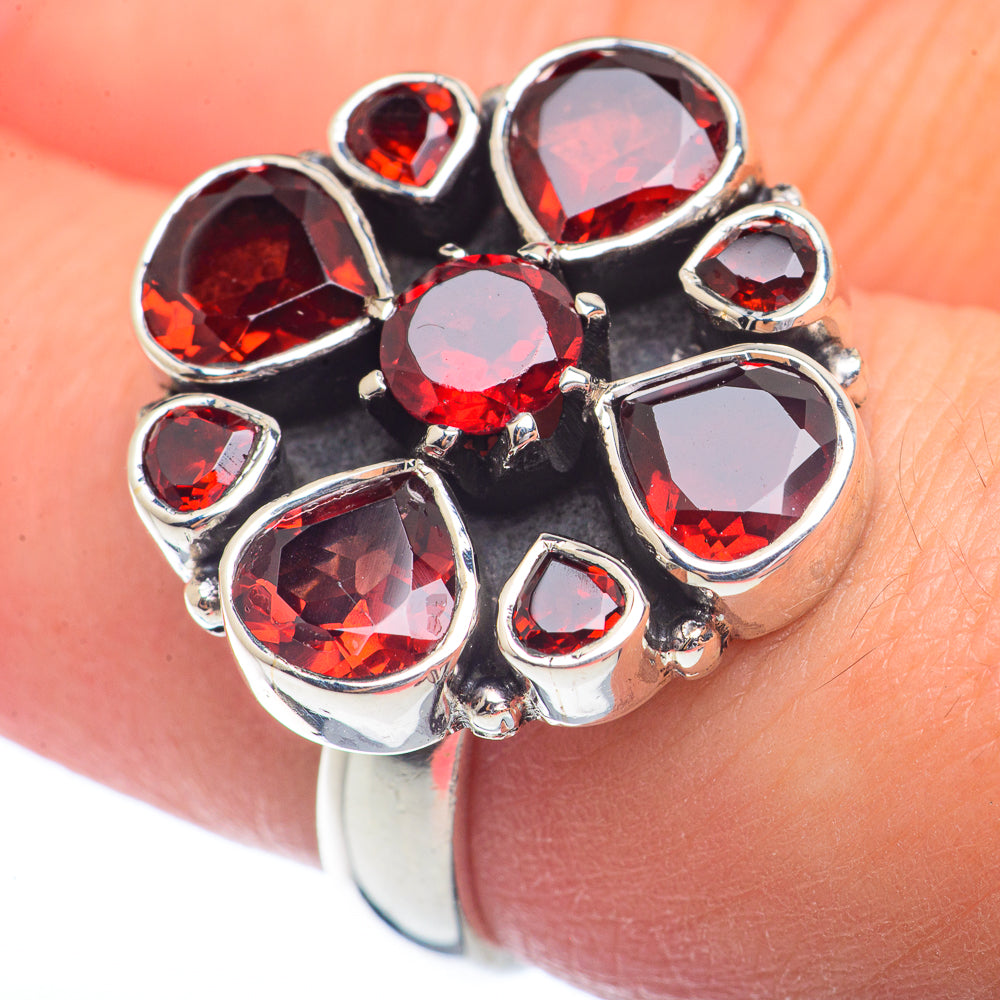 Garnet Rings handcrafted by Ana Silver Co - RING72203