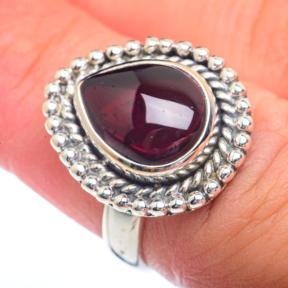 Garnet Rings handcrafted by Ana Silver Co - RING72204