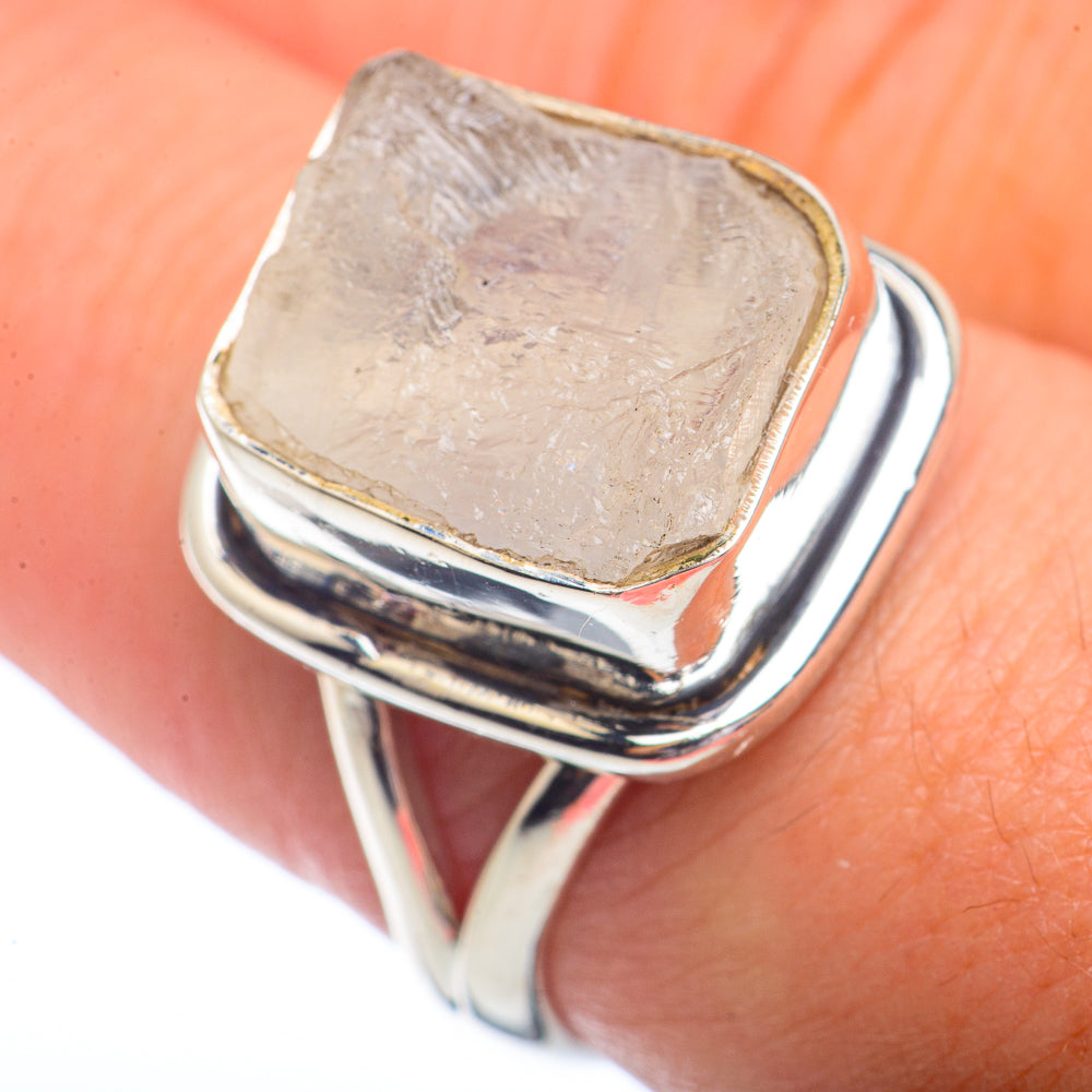 Rainbow Moonstone Rings handcrafted by Ana Silver Co - RING72214