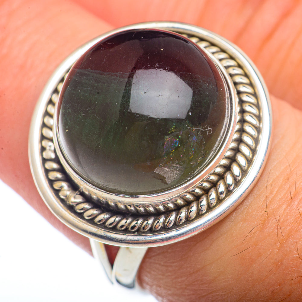 Green Fluorite Rings handcrafted by Ana Silver Co - RING72219