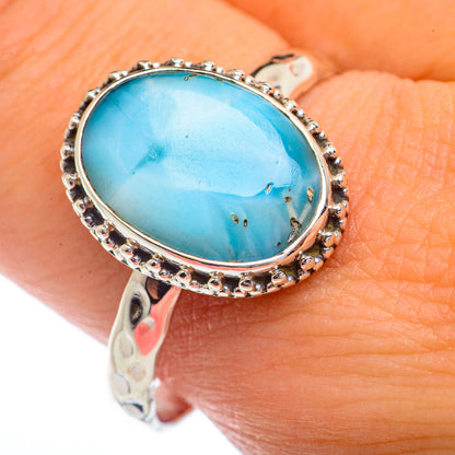 Larimar Rings handcrafted by Ana Silver Co - RING72222