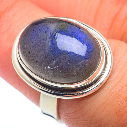Labradorite Rings handcrafted by Ana Silver Co - RING72226