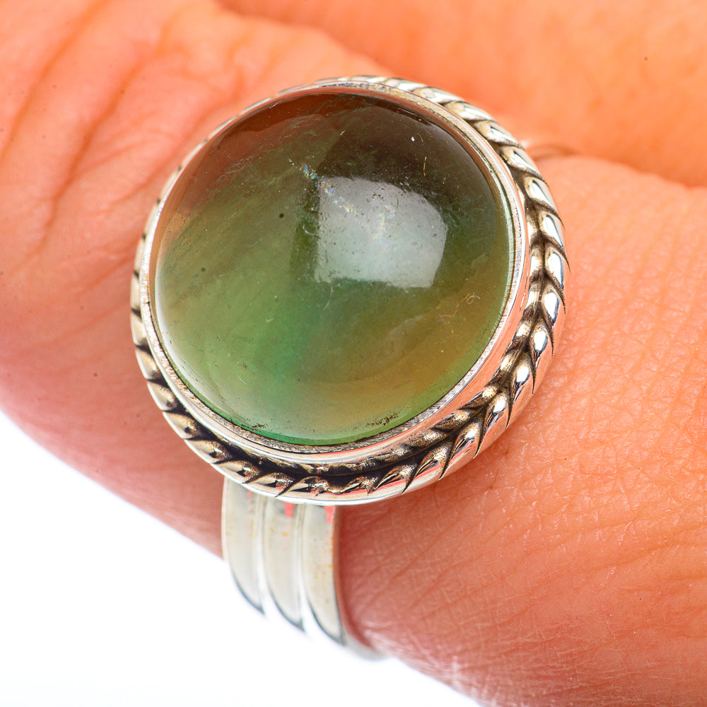 Green Fluorite Rings handcrafted by Ana Silver Co - RING72231