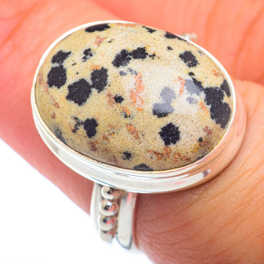 Dalmatian Jasper Rings handcrafted by Ana Silver Co - RING72236