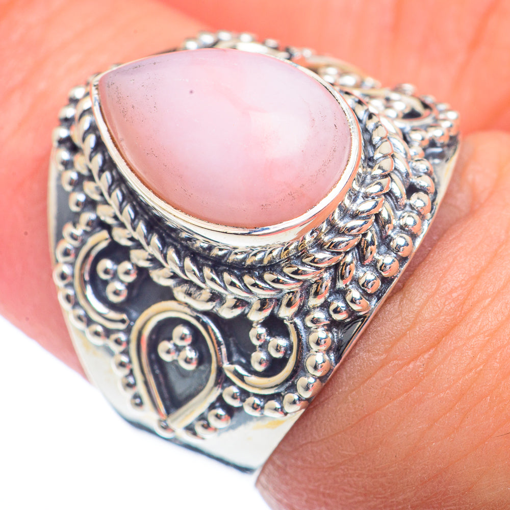 Pink Opal Rings handcrafted by Ana Silver Co - RING72241