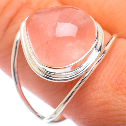 Rose Quartz Rings handcrafted by Ana Silver Co - RING72242