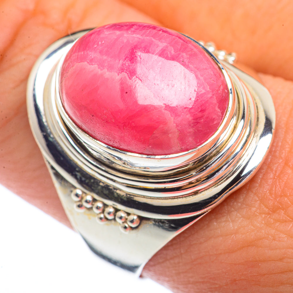 Rhodochrosite Rings handcrafted by Ana Silver Co - RING72243