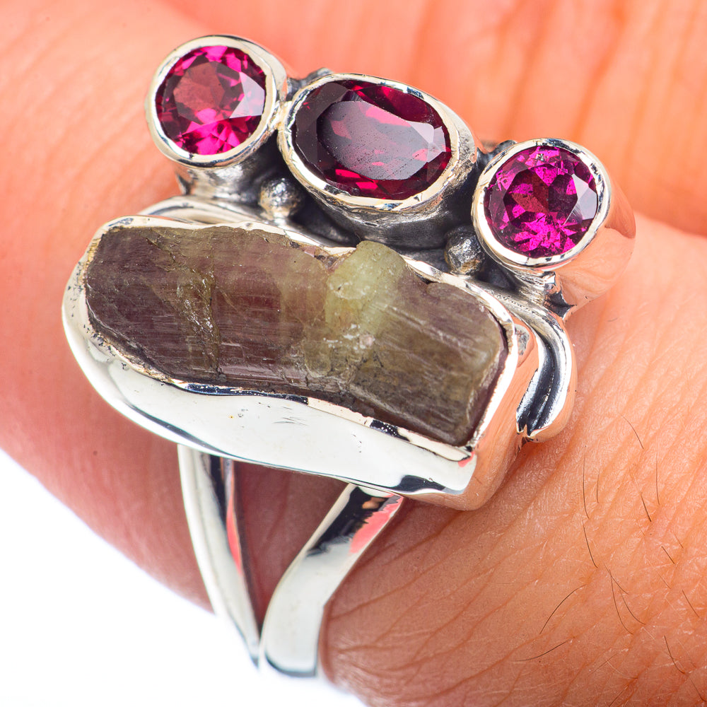 Pink Tourmaline Rings handcrafted by Ana Silver Co - RING72244