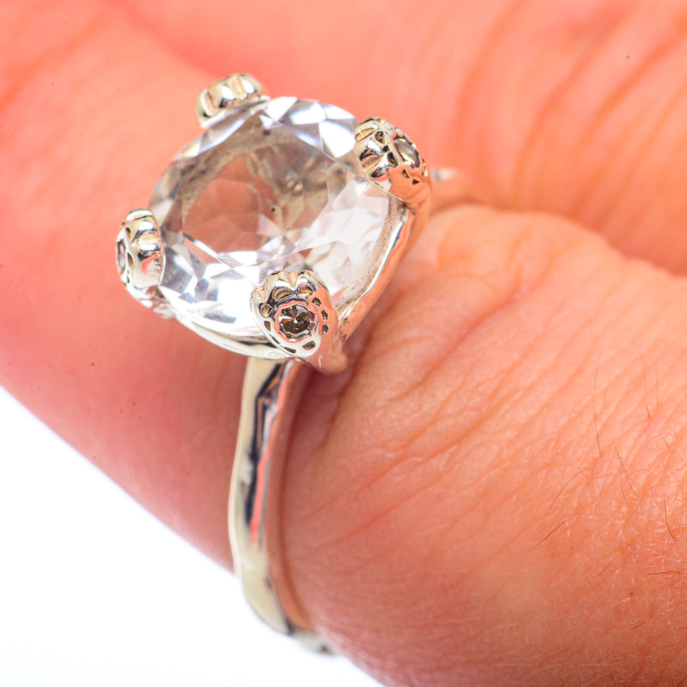 White Quartz Rings handcrafted by Ana Silver Co - RING72259