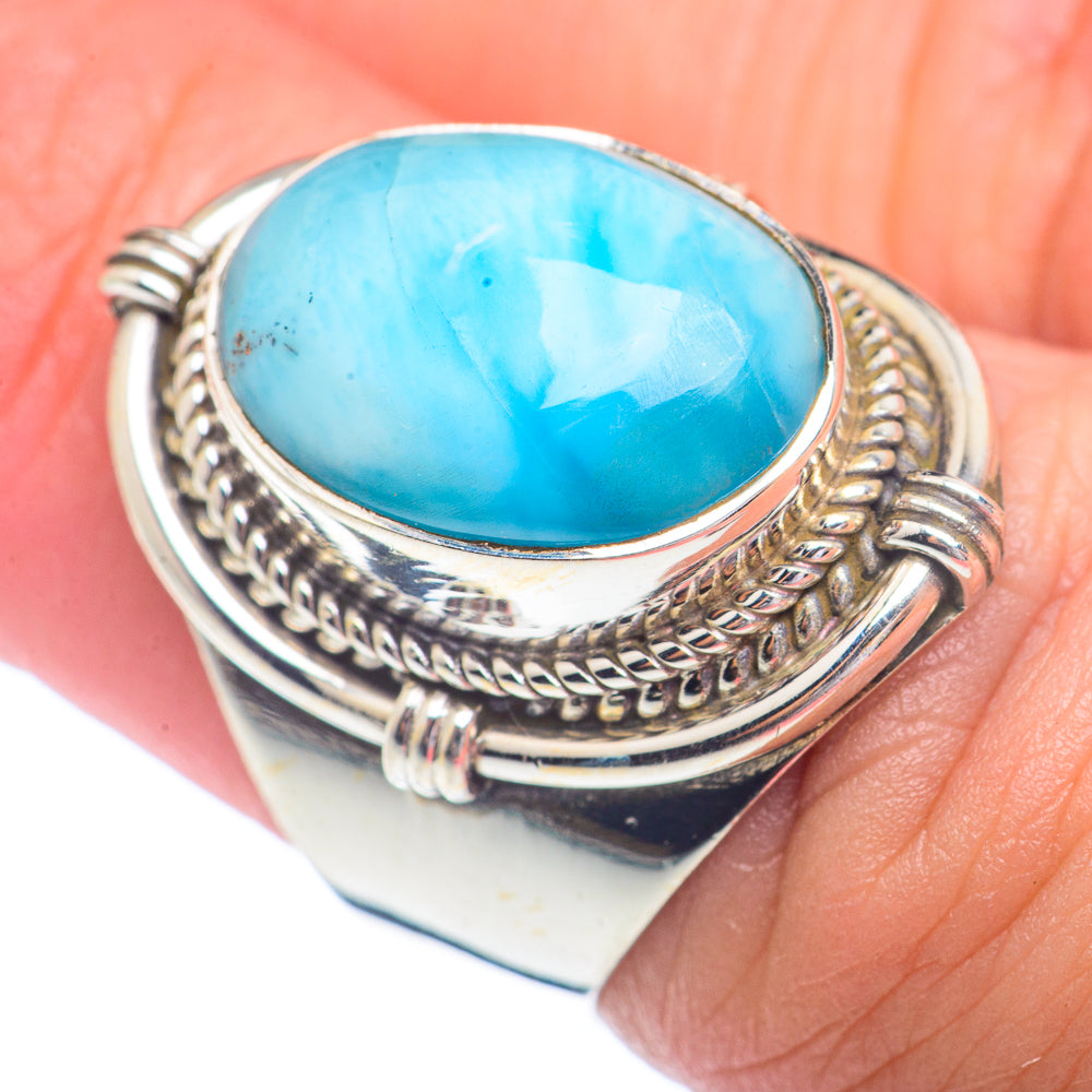 Larimar Rings handcrafted by Ana Silver Co - RING72267