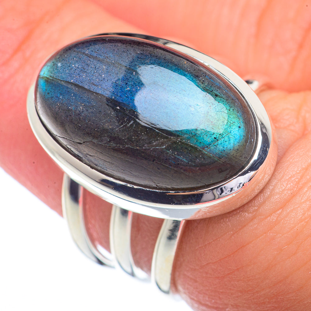 Labradorite Rings handcrafted by Ana Silver Co - RING72269