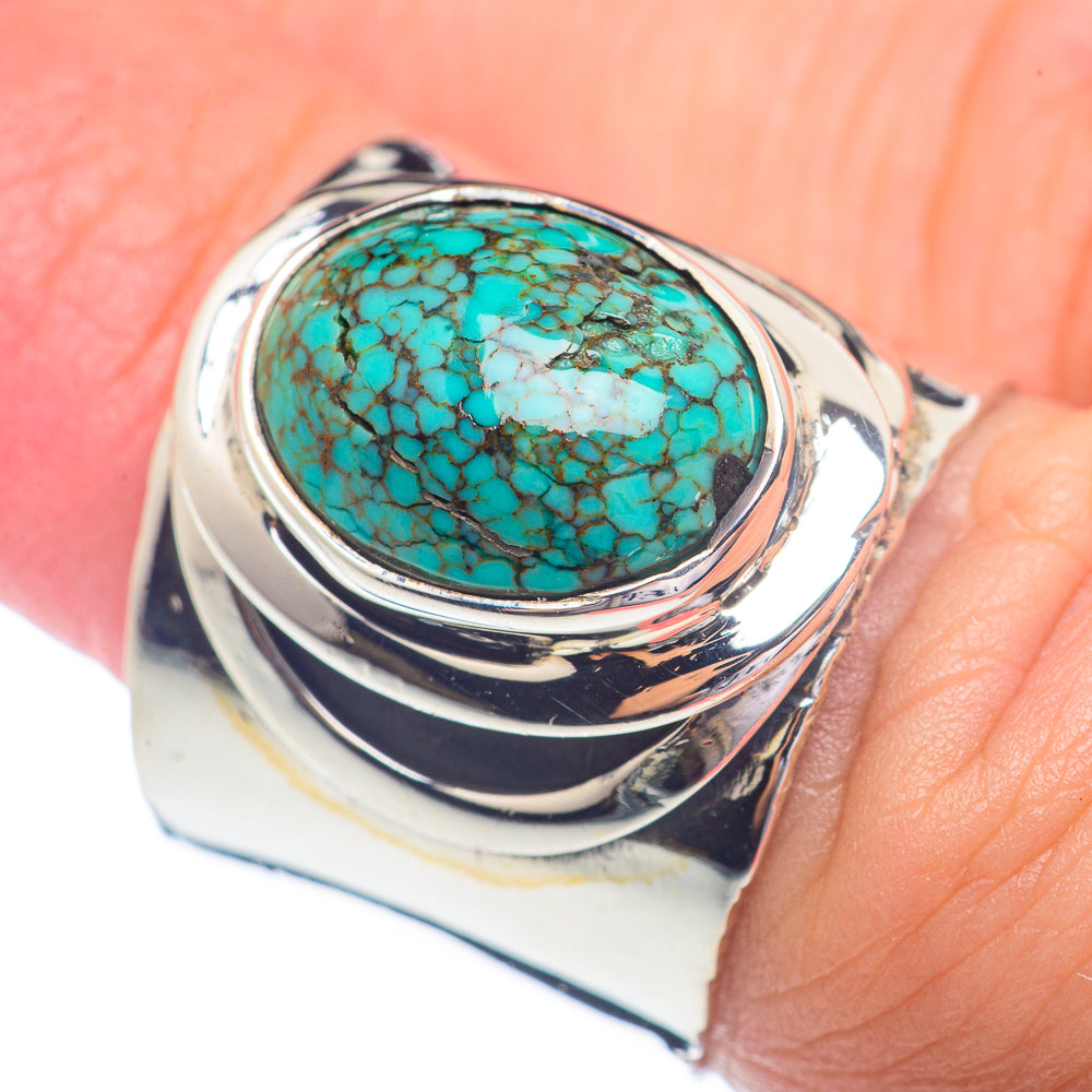 Tibetan Turquoise Rings handcrafted by Ana Silver Co - RING72272