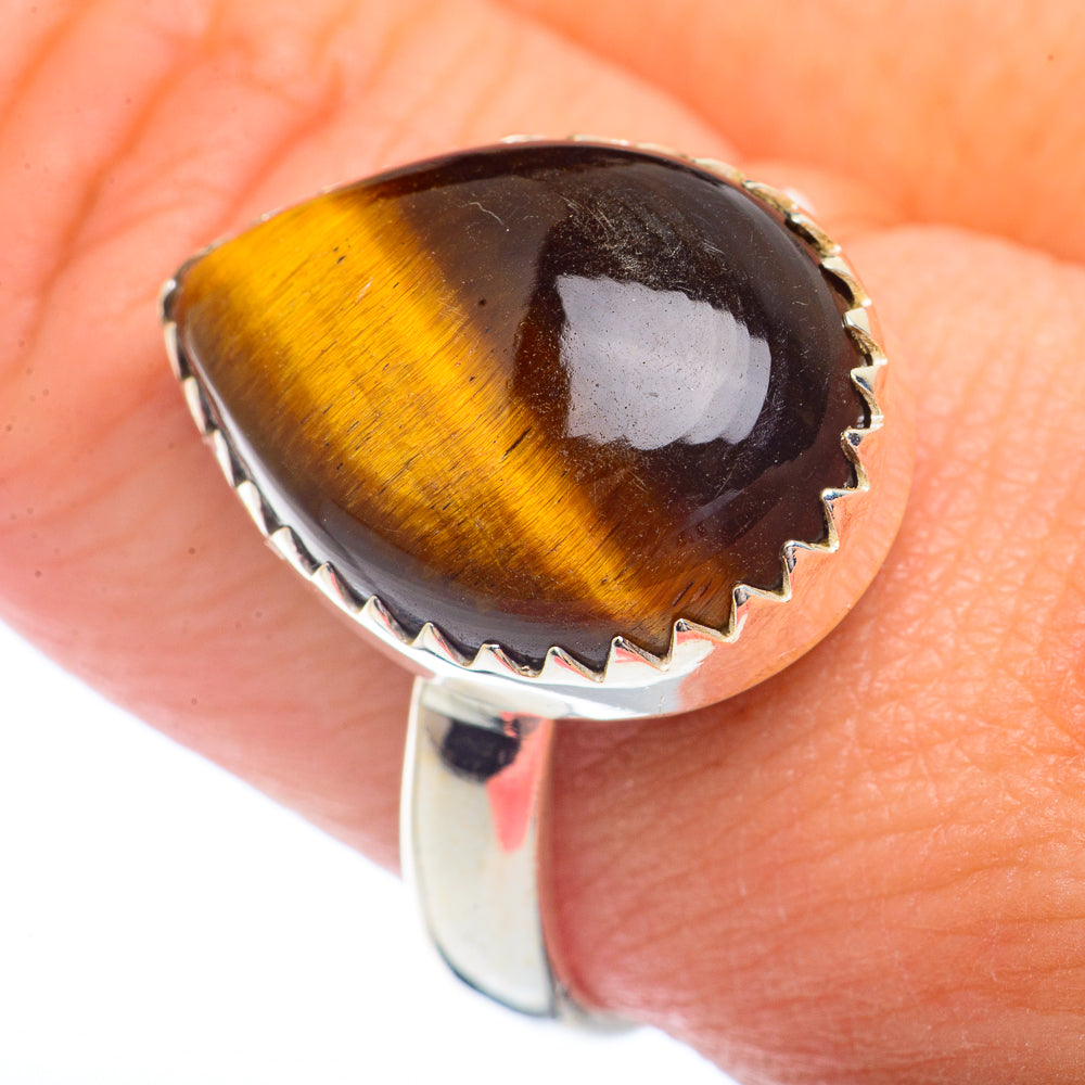 Tiger Eye Rings handcrafted by Ana Silver Co - RING72277